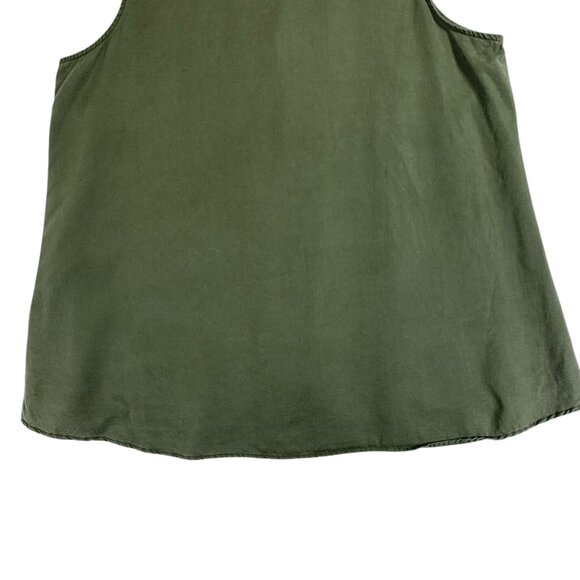plus size sleeveless Button tank top tunic style  green size 20 Claire France - Picture 3 of 15